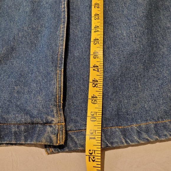 VTG 90s Together! Womens SZ 6 heavydenim Trench Coat Boho Duster Edgy Street - Picture 11 of 12